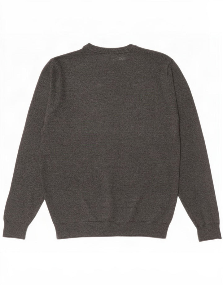 Zara Pull Col Ras Du Cou Homme Gris Moyen