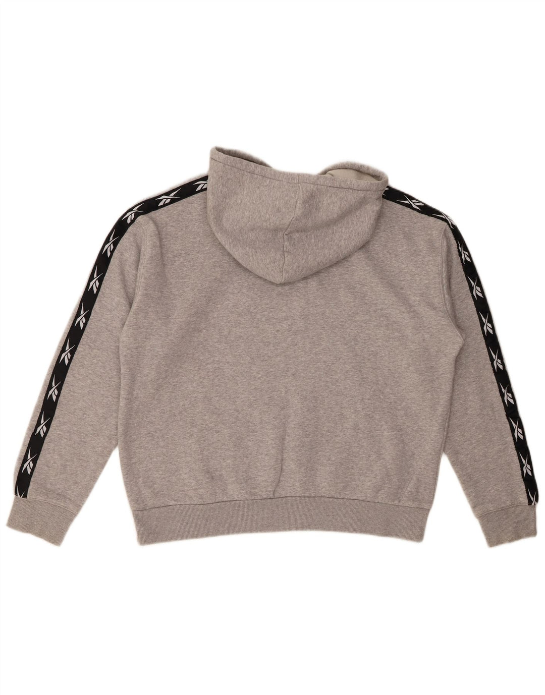 Reebok Pull à capuche graphique coupe ample pour femme UK 16/18 Large Gris Sports