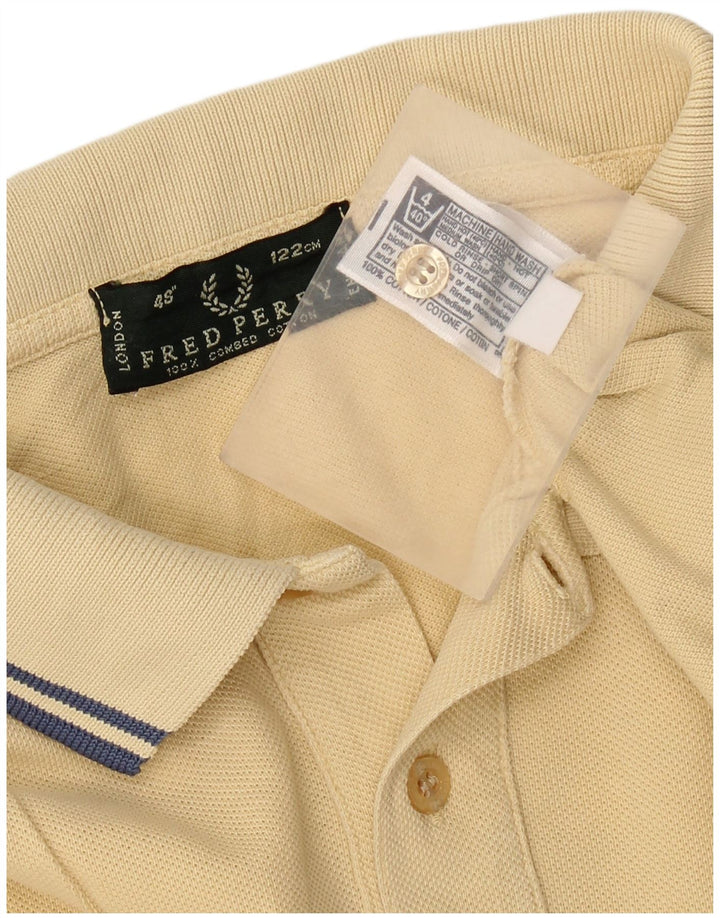 Fred Perry Polo Homme XL Jaune Coton