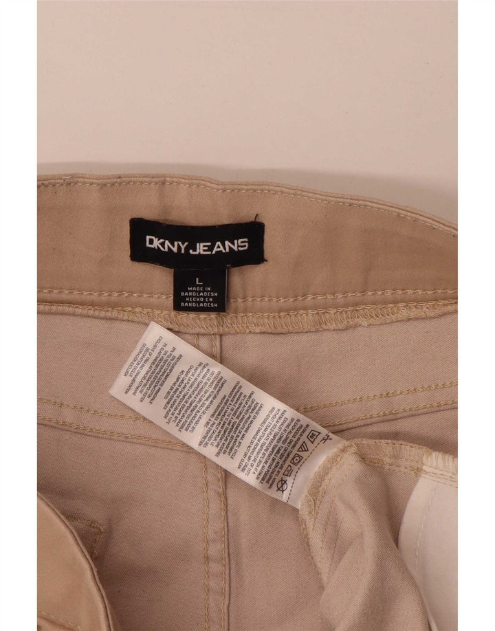 Dkny Short décontracté pour femme Large W34 en coton beige