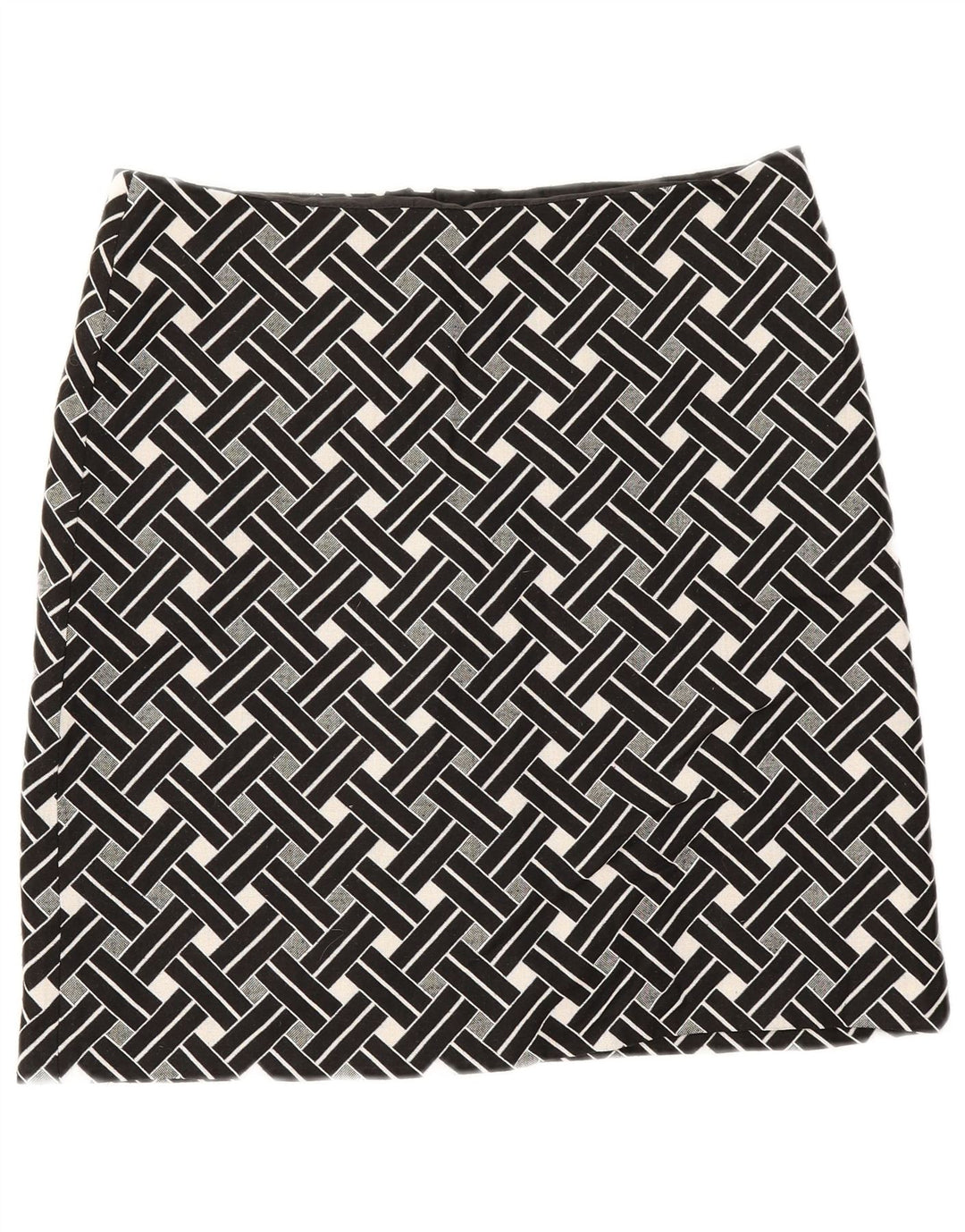 Marks & Spencer Jupe droite pour femme UK 12 Medium W32 Noir Géométrique