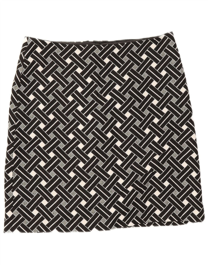 Marks & Spencer Jupe droite pour femme UK 12 Medium W32 Noir Géométrique