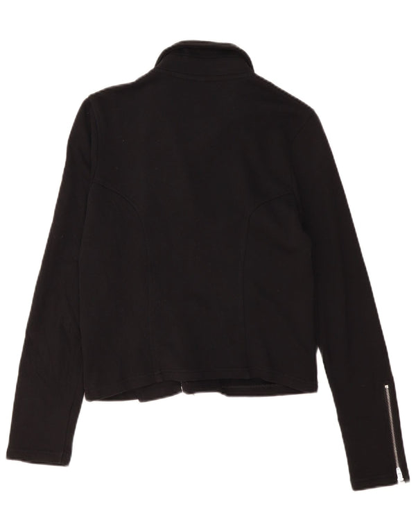 SUN68 Pull Cardigan Femme UK 10 Petit Coton Noir