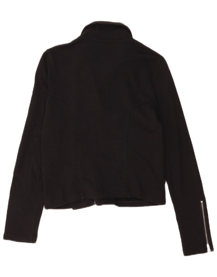 SUN68 Pull Cardigan Femme UK 10 Petit Coton Noir