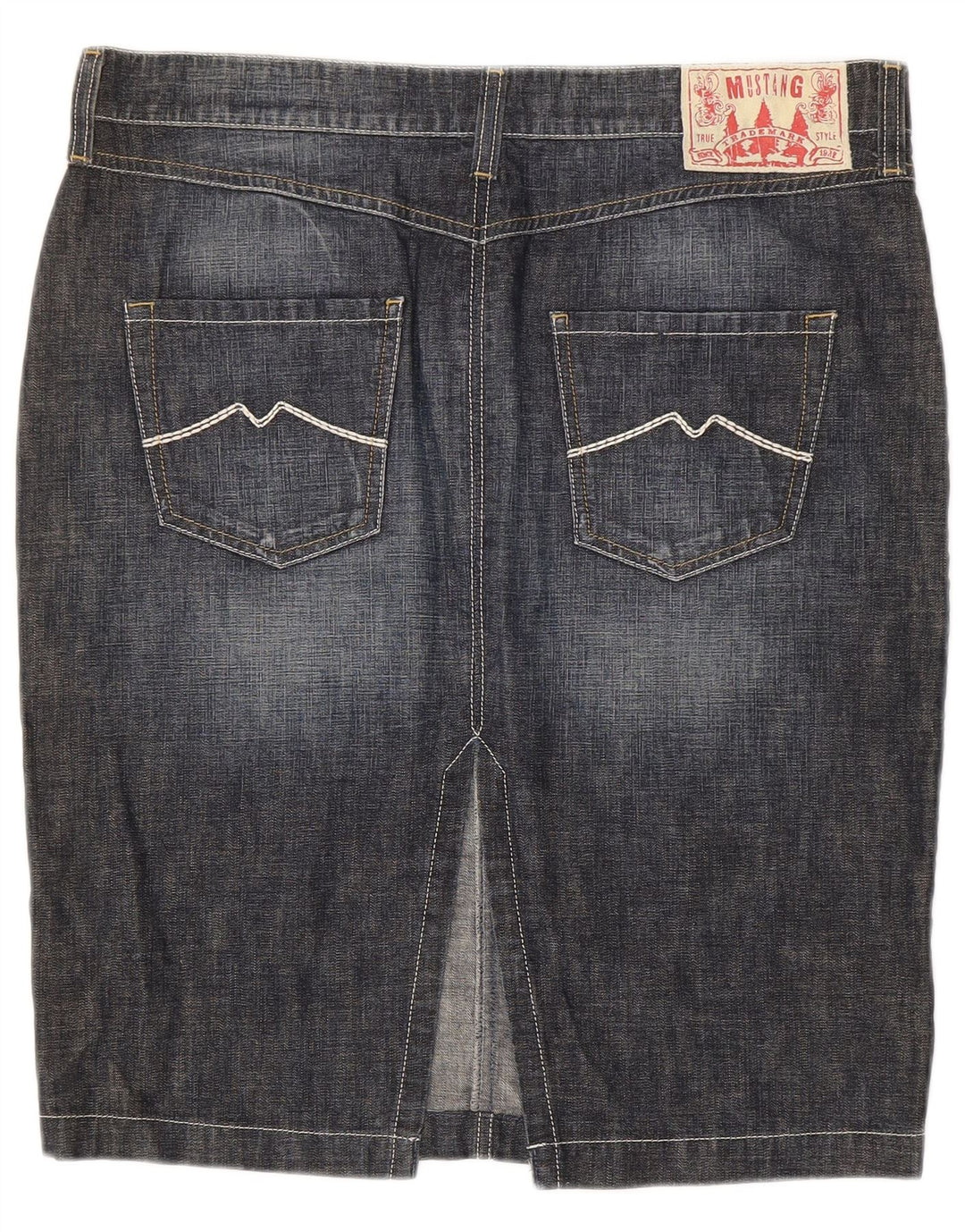 MUSTANG Jupe en Jean Femme W34 Large Bleu Marine