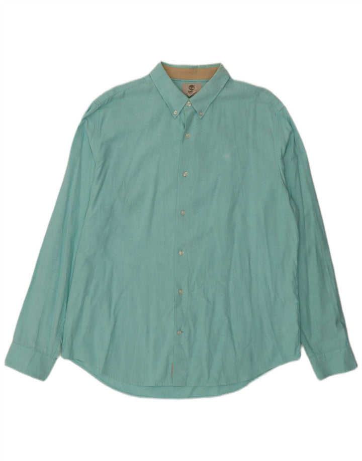 Timberland Chemise Slim Fit XL Coton Turquoise Homme