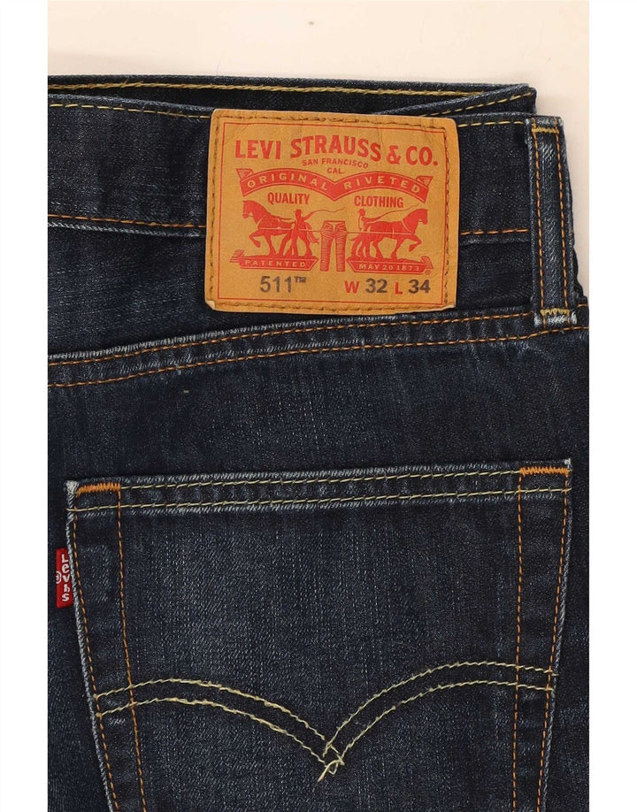 Levi's Jean Slim 511 Homme W32 L34 Bleu Marine Coton