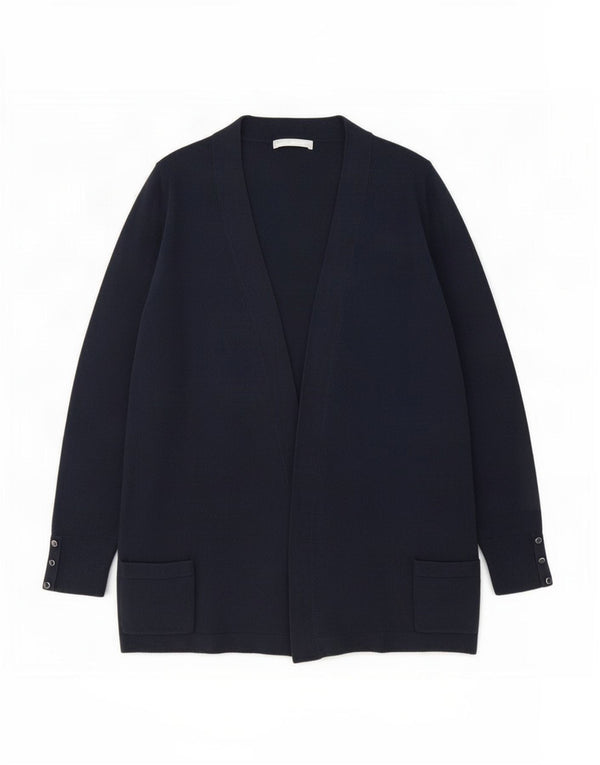 Marks & Spencer Pull cardigan ouvert long pour femme UK 16 Large Bleu marine