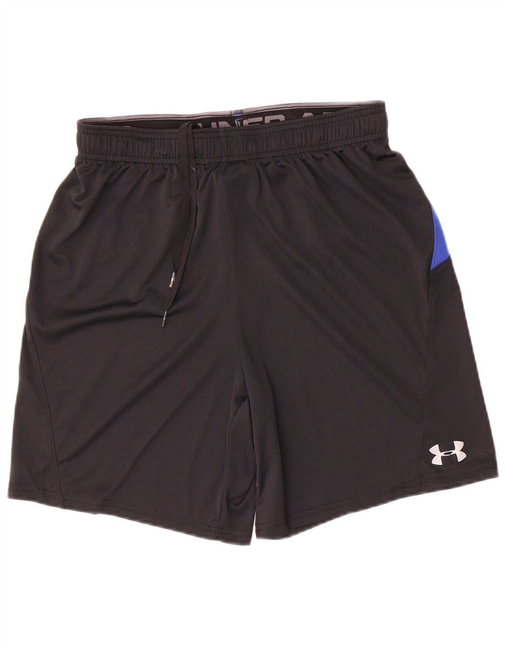 Under Armour Short de Sport Heat Gear Homme Noir Moyen Polyester Colorblock