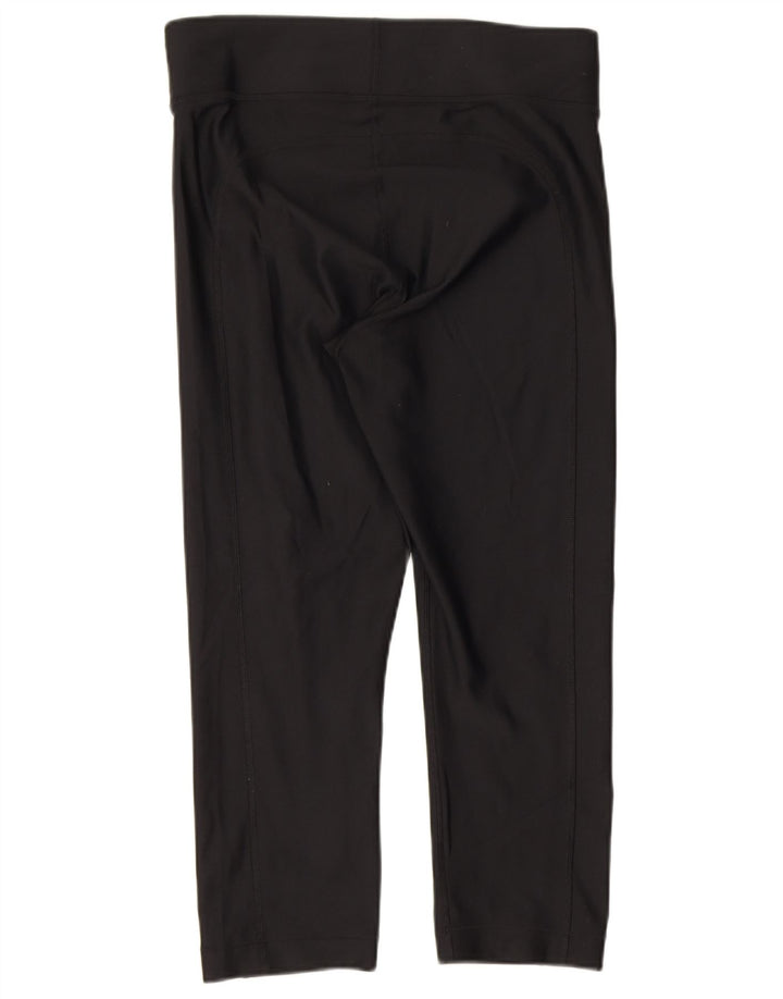 Under Armour Legging Capri Heat Gear Femme UK 12 Noir Moyen Polyester