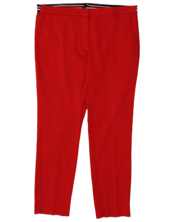 Pantalon Chino Slim Femme Zara XL W32 L27 Rouge