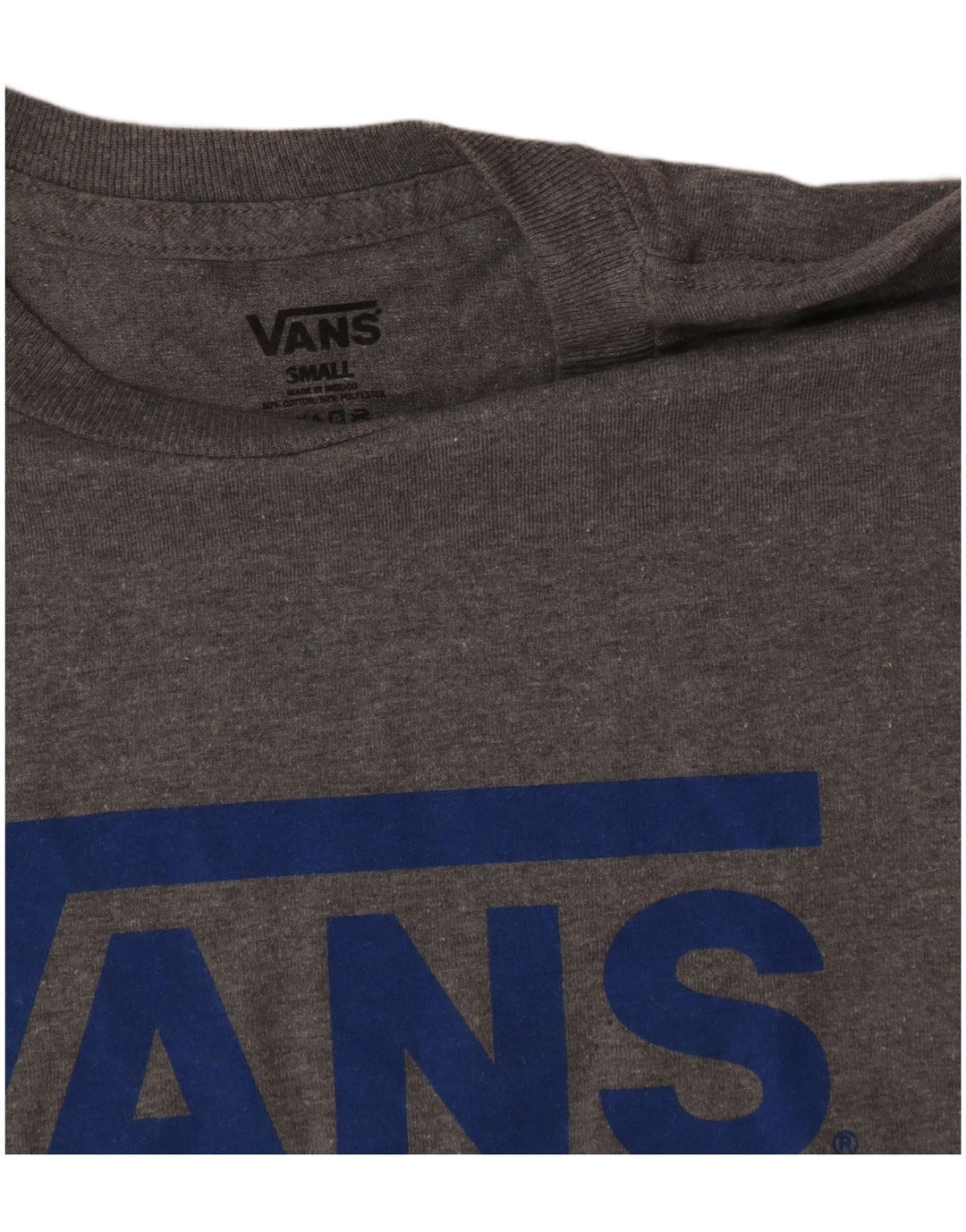 Vans T-shirt graphique pour hommes, petit, gris, coton