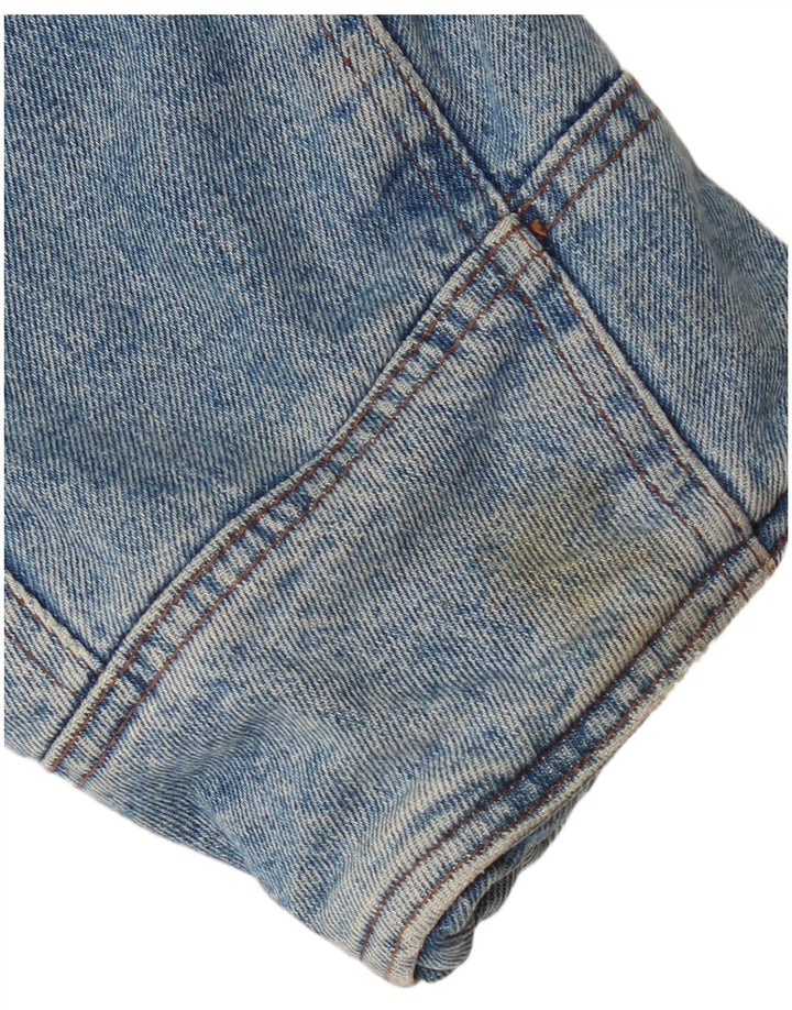 UNIFORM Veste Sherpa en jean pour homme UK 42 XL Bleu