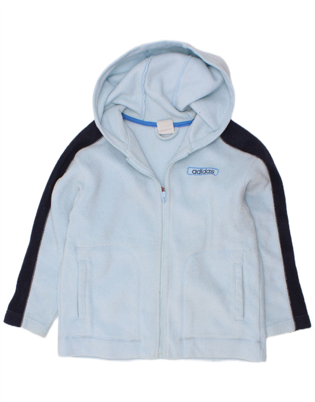 Adidas Veste polaire graphique pour garçon 7-8 ans Bleu Colorblock Polyester
