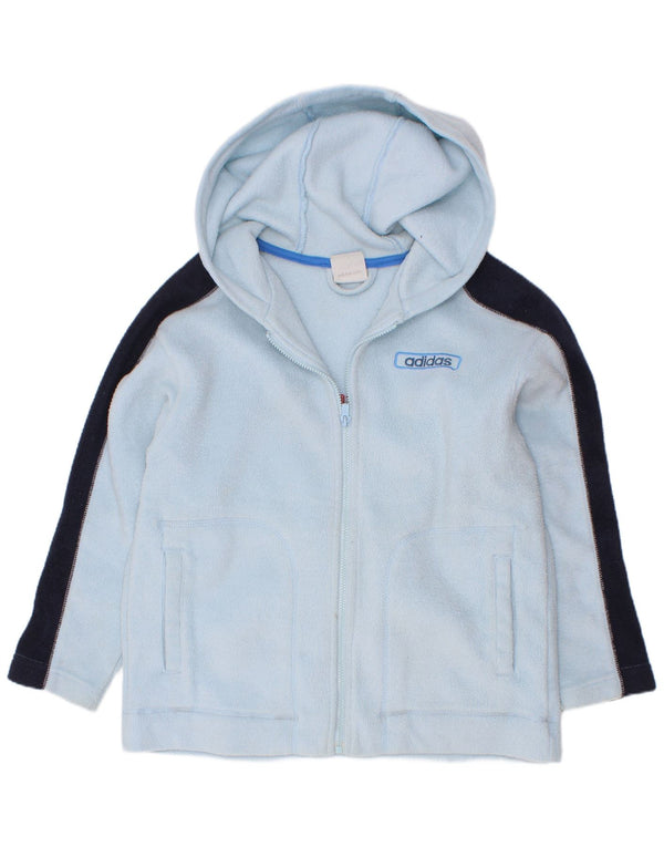 Adidas Veste polaire graphique pour garçon 7-8 ans Bleu Colorblock Polyester