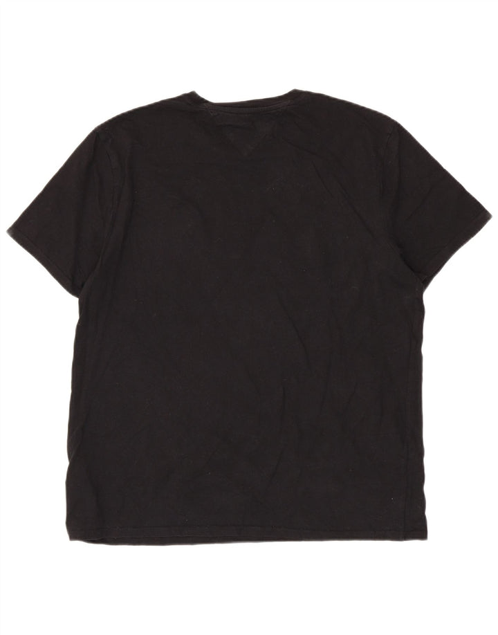 Tommy Hilfiger T-Shirt Homme Haut Large Noir Coton