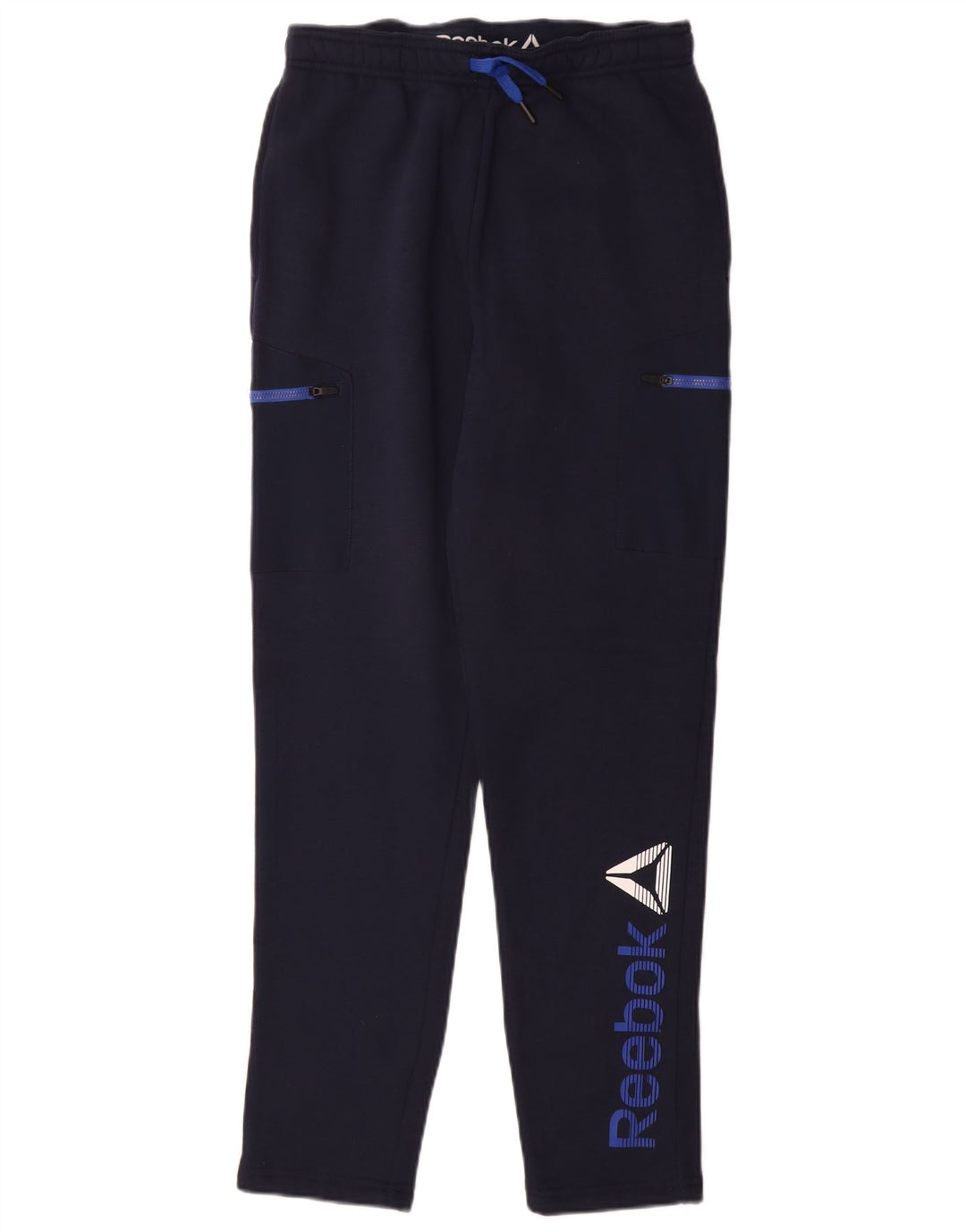 REEBOK Pantalon de Survêtement Graphique Garçon 15-16 ans 2XL Bleu Marine Coton