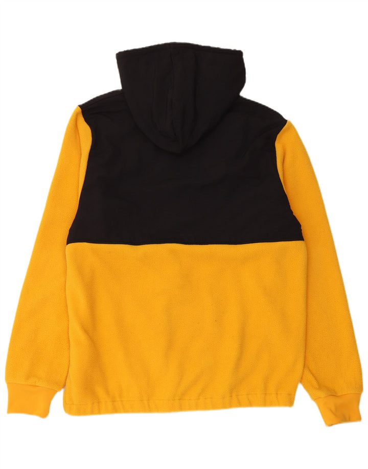 Fila Pull Polaire à Capuche Graphique Homme Jaune Moyen Polyester Colorblock