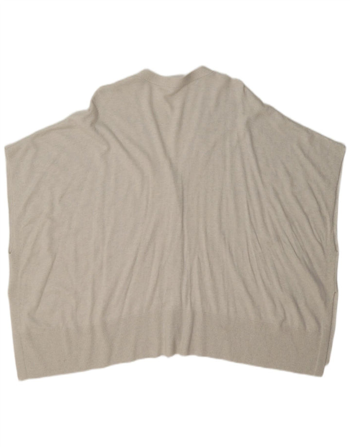 White Label Cardigan surdimensionné sans manches pour femme UK 14 Medium Off