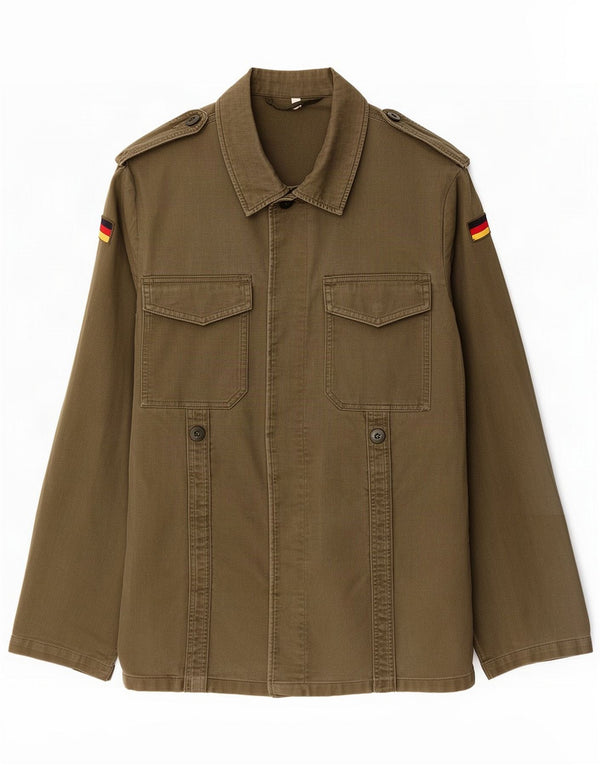 Vintage Veste militaire surdimensionnée pour femme UK 6 XS Kaki