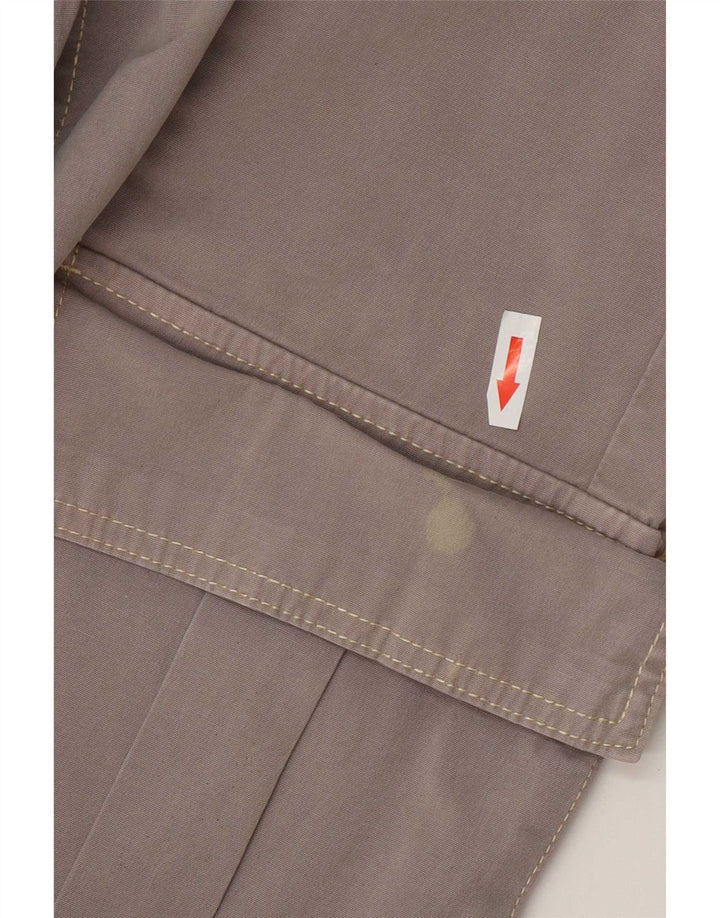 Zara Pantalon cargo droit pour femme EU 38 Small W28 L28 Gris