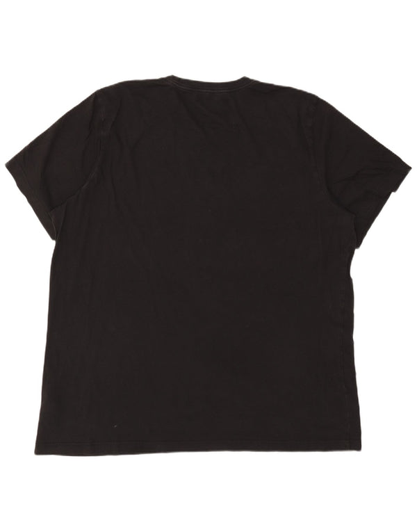 Adidas T-shirt graphique pour homme en coton noir 2XL