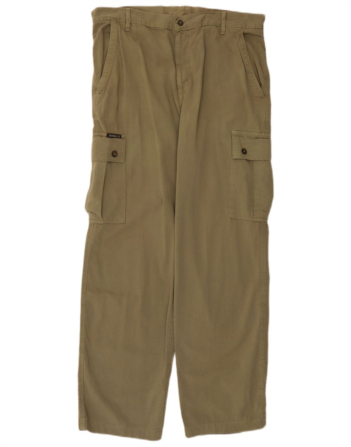 CARRERA Pantalon Cargo Droit Homme IT 54 2XL W36 L31 Kaki Coton