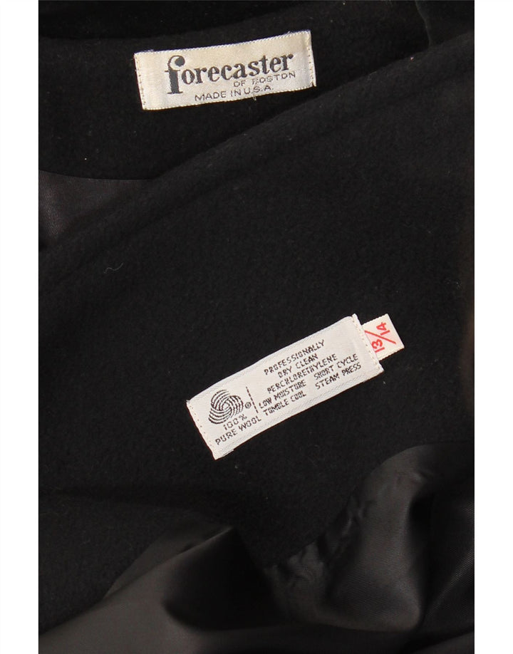 FORECASTER OF BOSTON Manteau double boutonnage femme Taille 13/14 Noir moyen