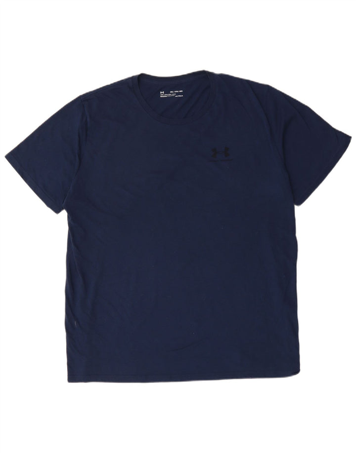 UNDER ARMOUR T-Shirt Heat Gear Homme 3XL Bleu Marine