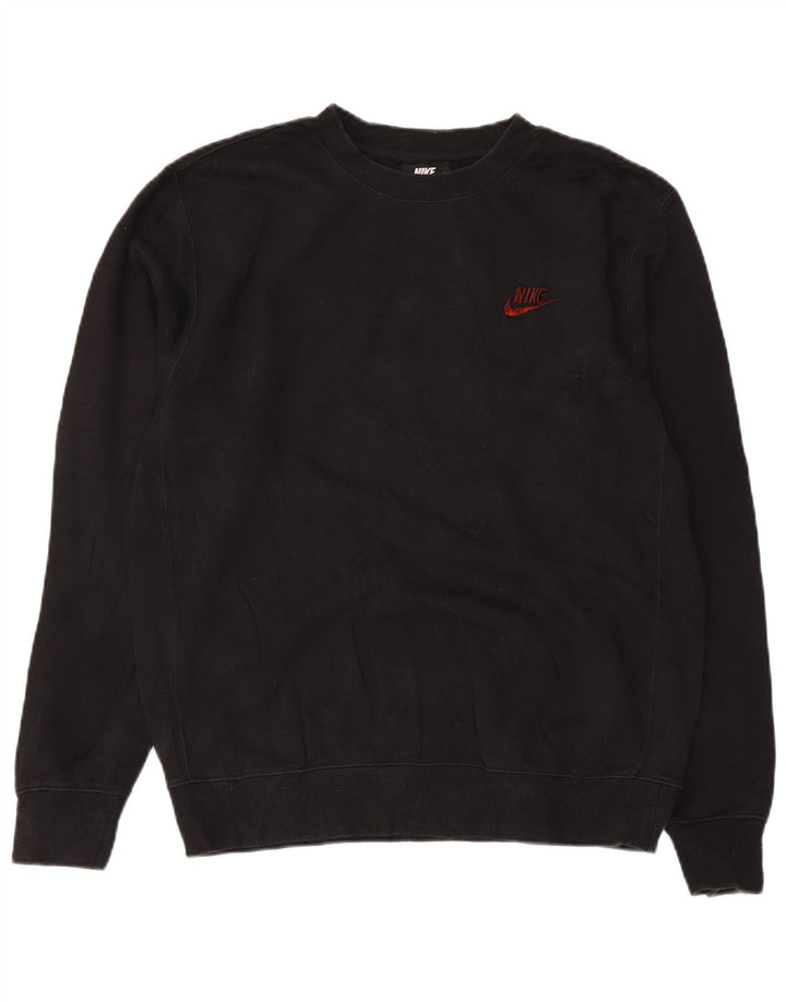 Nike Sweat-shirt pour homme en coton noir Taille S