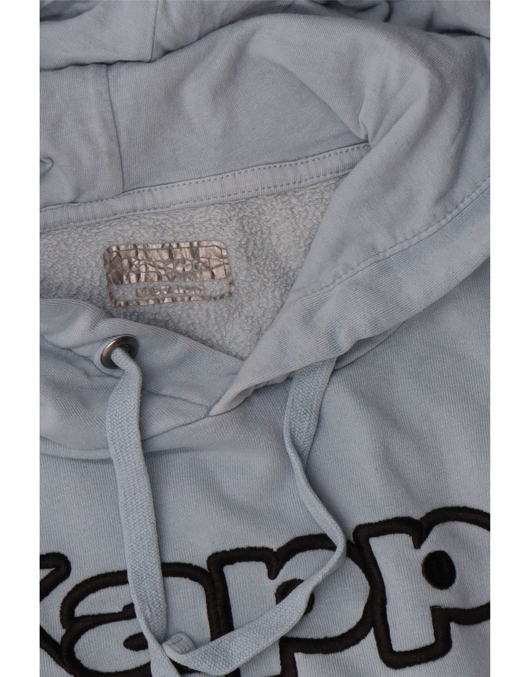 Kappa Pull à Capuche Graphique Homme Bleu Moyen Coton