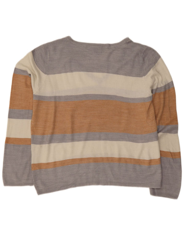Marks & Spencer Pull col V pour femme UK 12 Medium Multicolore