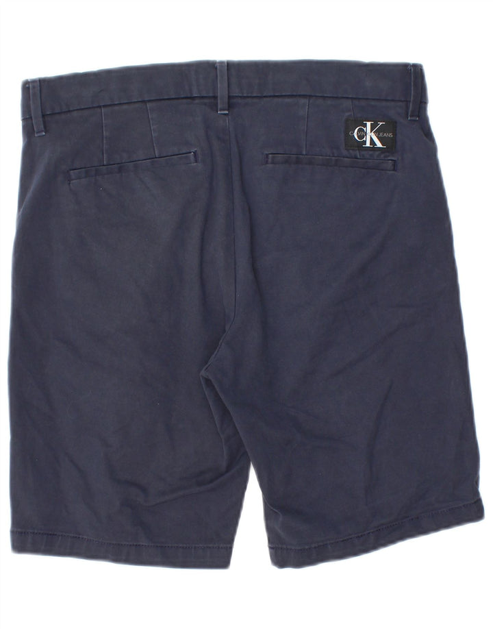 Calvin Klein Short Chino Homme W30 Bleu Marine Moyen Coton