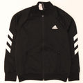 ADIDAS Boys Tracksuit Top Jacket 11-12 Years Black Colourblock Polyester Vintage Adidas and Second-Hand Adidas from Messina Hembry 