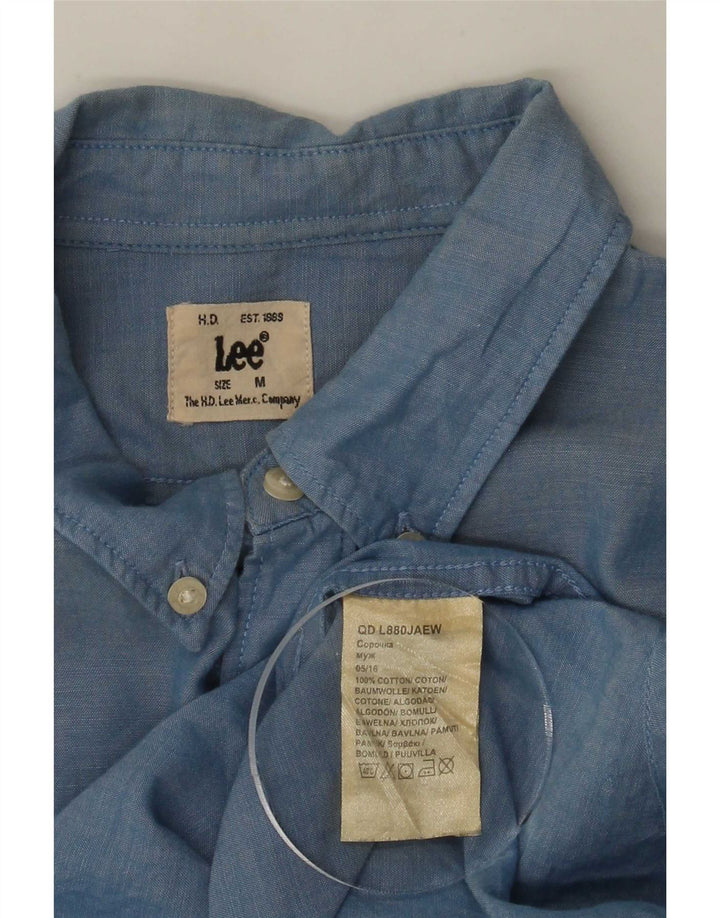 Lee Chemise Homme Bleu Moyen Coton