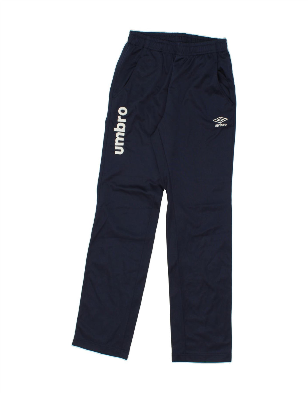 UMBRO Mens Graphic Tracksuit Trousers XS Navy Blue Polyester Vintage Umbro and Second-Hand Umbro from Messina Hembry 