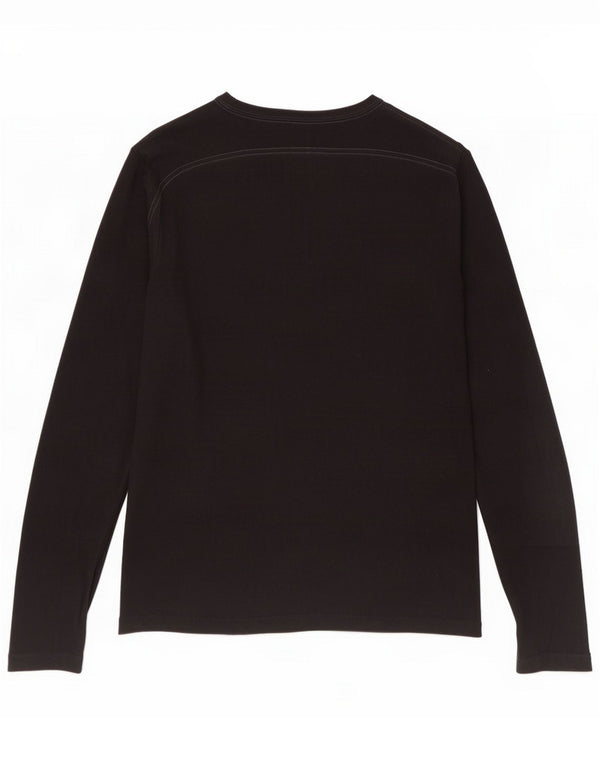 Gap Mens Graphic Top Long Sleeve 2XL Black Cotton