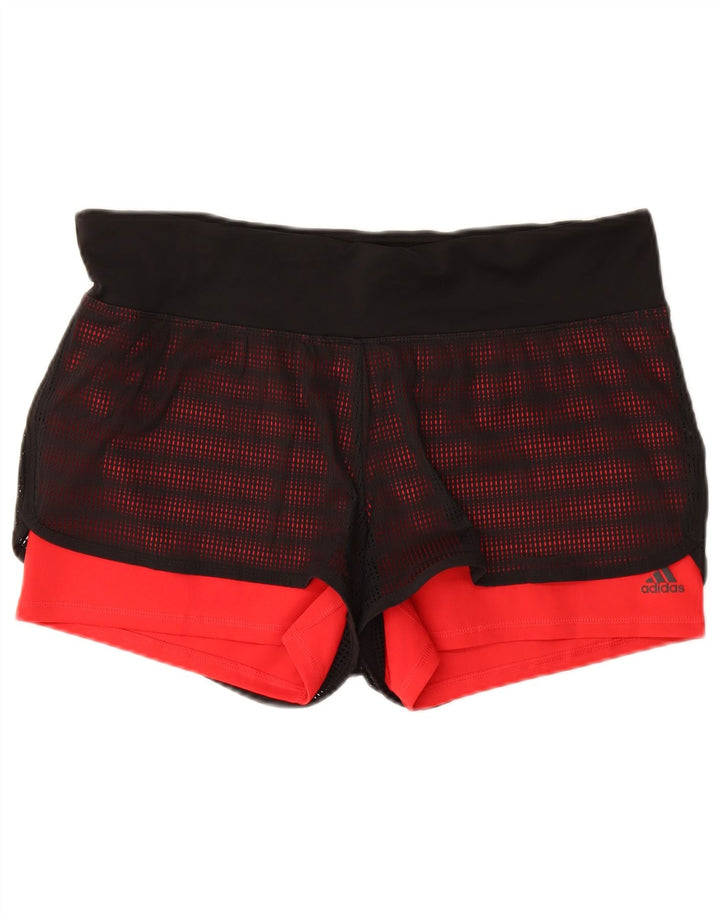 ADIDAS Short de sport Climalite pour femme UK 20/22 XL Noir Polyester