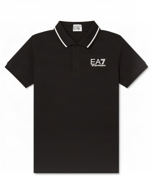 Polo Garçon Emporio Armani 13-14 ans Coton Noir