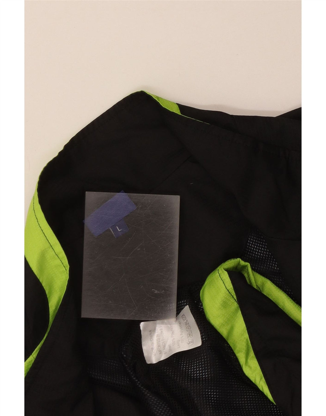 Asics Veste de survêtement pour homme Large Noir Colorblock Polyester