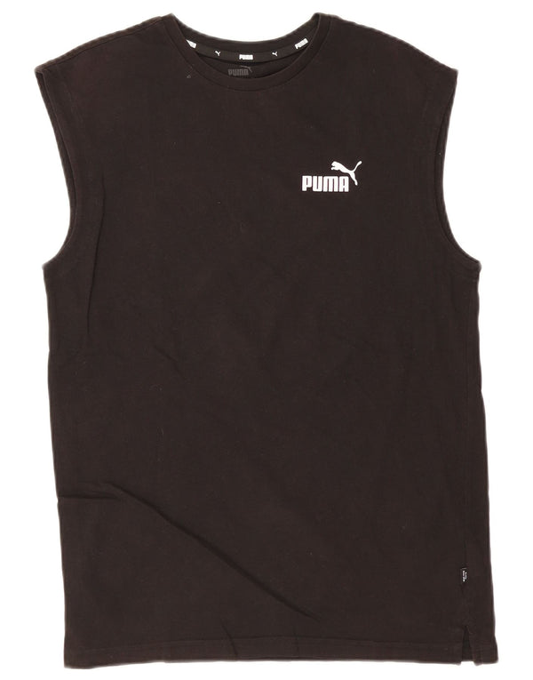 Puma Débardeur Homme Petit Noir Coton