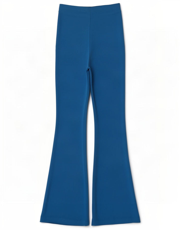 Zara Pantalon de survêtement évasé pour femme UK 8 Small Bleu
