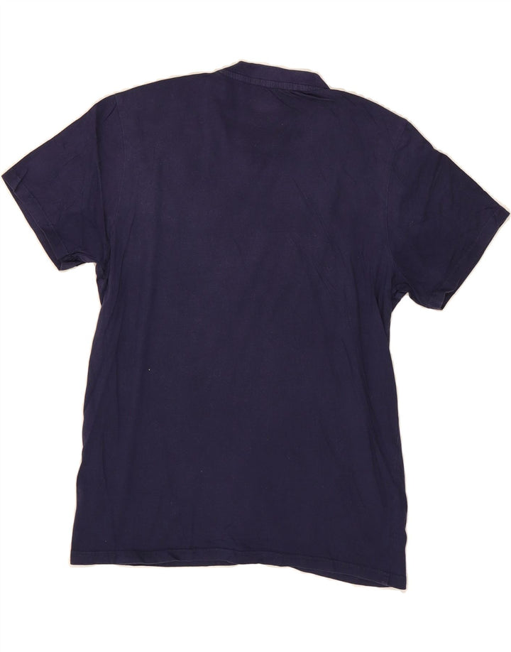FILA Mens Graphic T-Shirt Top Medium Navy Blue Cotton Vintage Fila and Second-Hand Fila from Messina Hembry 