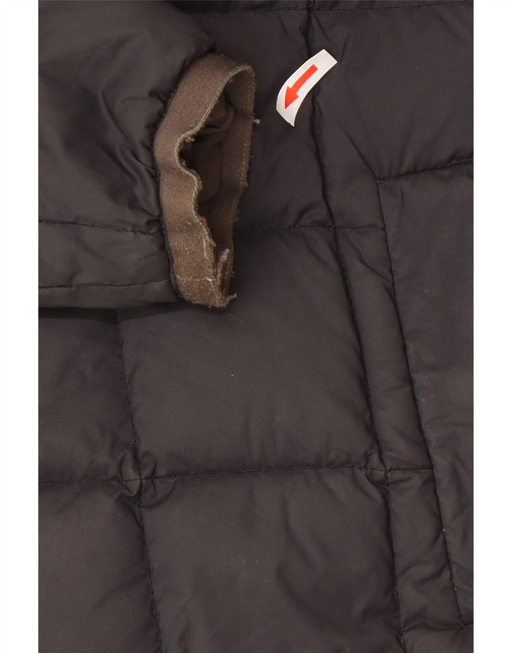 K-Way Manteau matelassé réversible à capuche surdimensionné pour femme UK 8 Small Noir