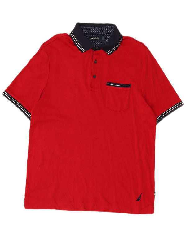Nautica Polo Homme Petit Rouge Colourblock