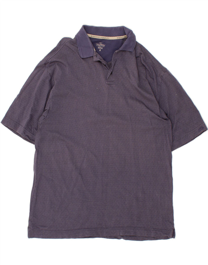 DOCKERS Mens Golf Polo Shirt Small Blue Argyle/Diamond Cotton Vintage Dockers and Second-Hand Dockers from Messina Hembry 