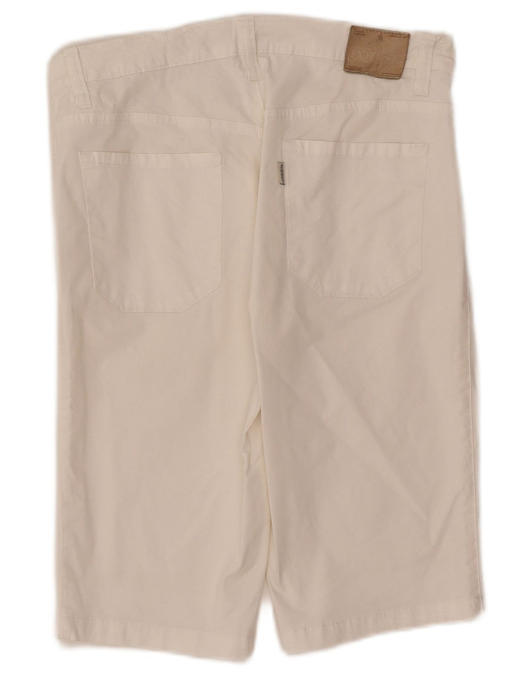 Jeckerson Short décontracté pour femme W30 en coton blanc moyen