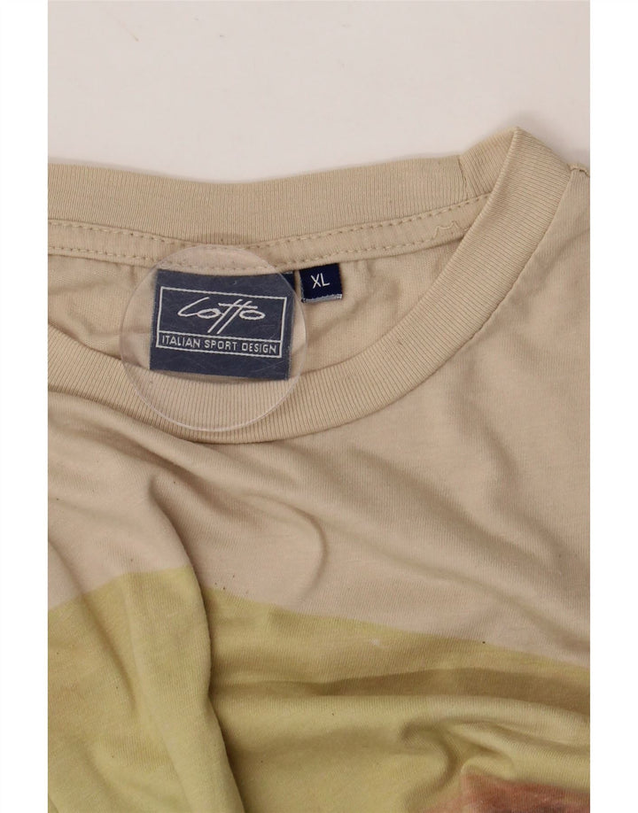 LOTTO T-Shirt Graphique Homme XL Beige