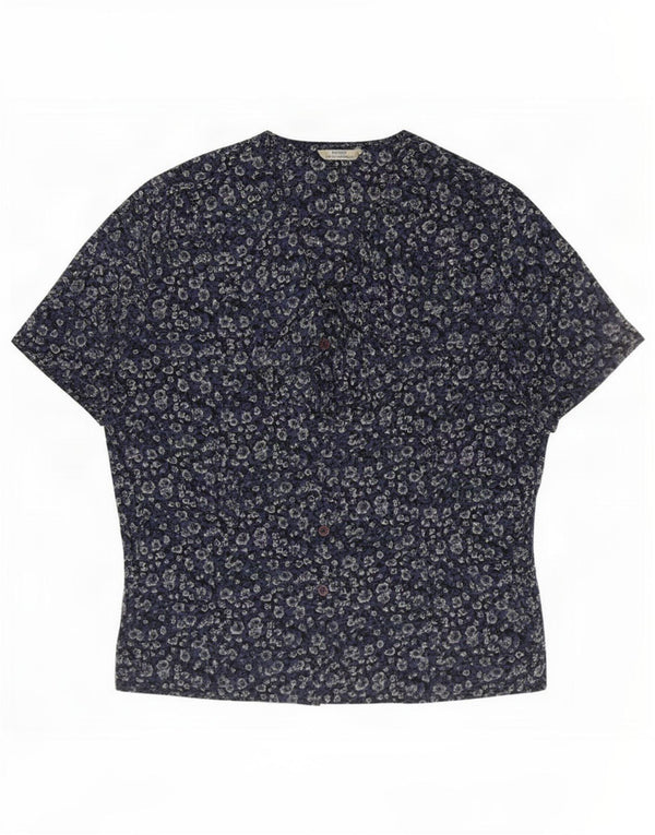 Marks & Spencer Chemisier pour femme UK 16 Large Bleu marine Floral