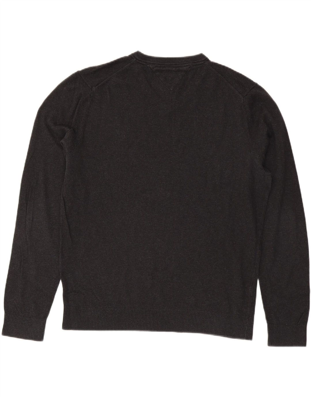 TOMMY HILFIGER Pull col V Homme XL Gris Coton